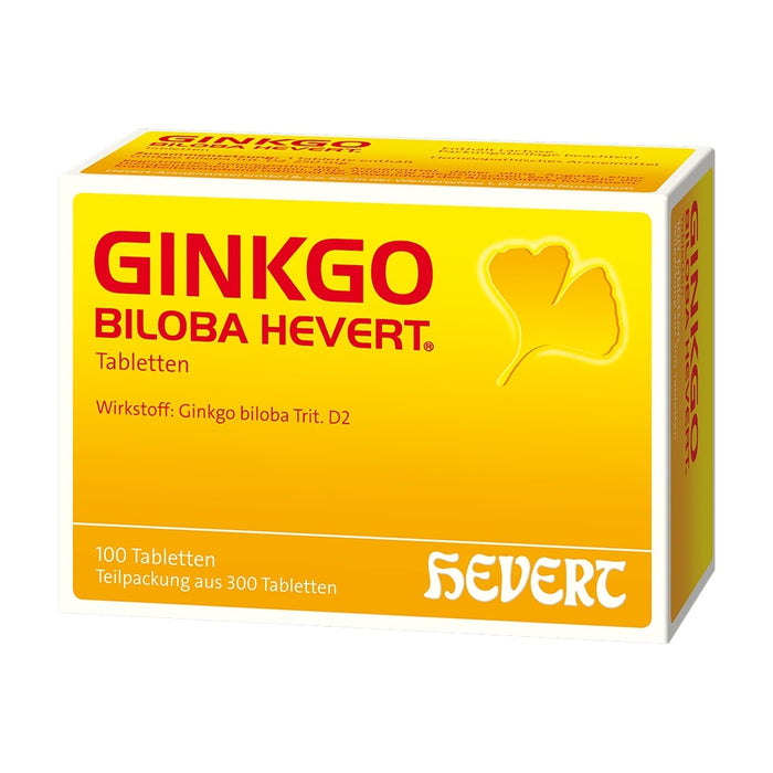 Ginkgo Biloba Hevert Tabletten, 300 pc Tablettes