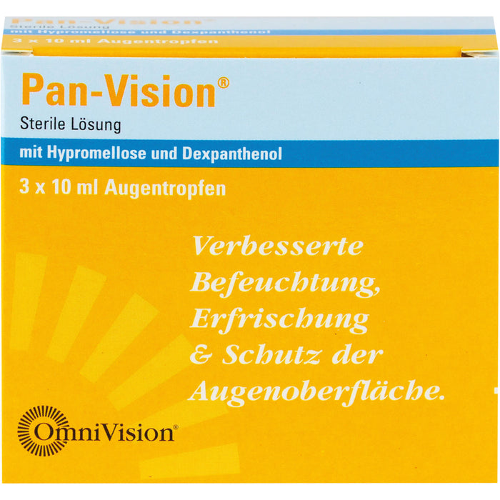 Pan-Vision Lösung für eine bessere Befeuchtung, Erfrischung und Schutz der Augenoberfläche, 30 ml Solution