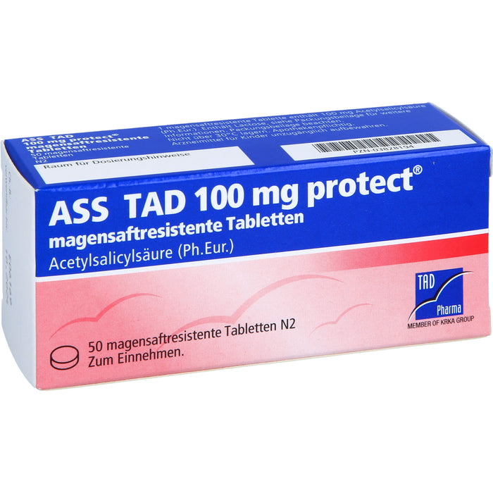 ASS TAD 100 mg protect Tabletten, 50 pcs. Tablets