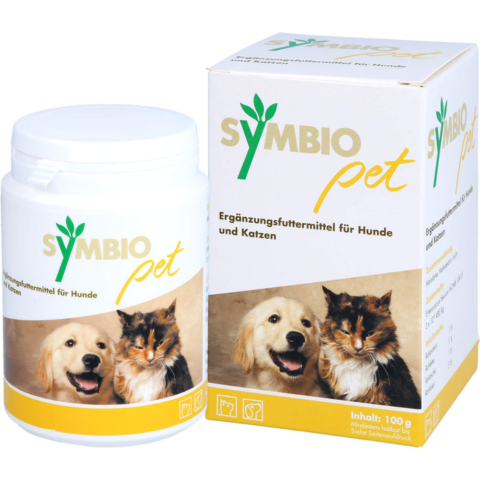 SymbioPet Pulver für Hunde und Katzen, 100 g Pulver