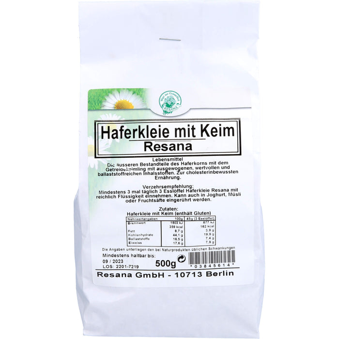 Resana Haferkleie mit Keim Pulver, 500 g Powder