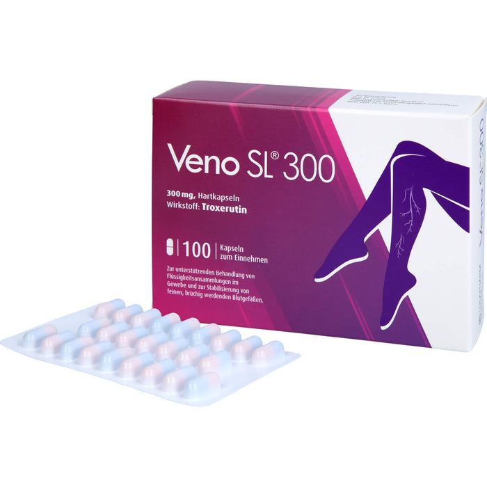 Veno SL 300 Hartkapseln bei Flüssigkeitsansammlungen im Gewebe, 100 pc Capsules