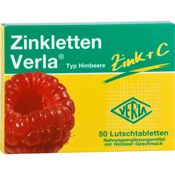 Zinkletten Verla Typ Himbeere Tabletten, 50 pcs. Tablets