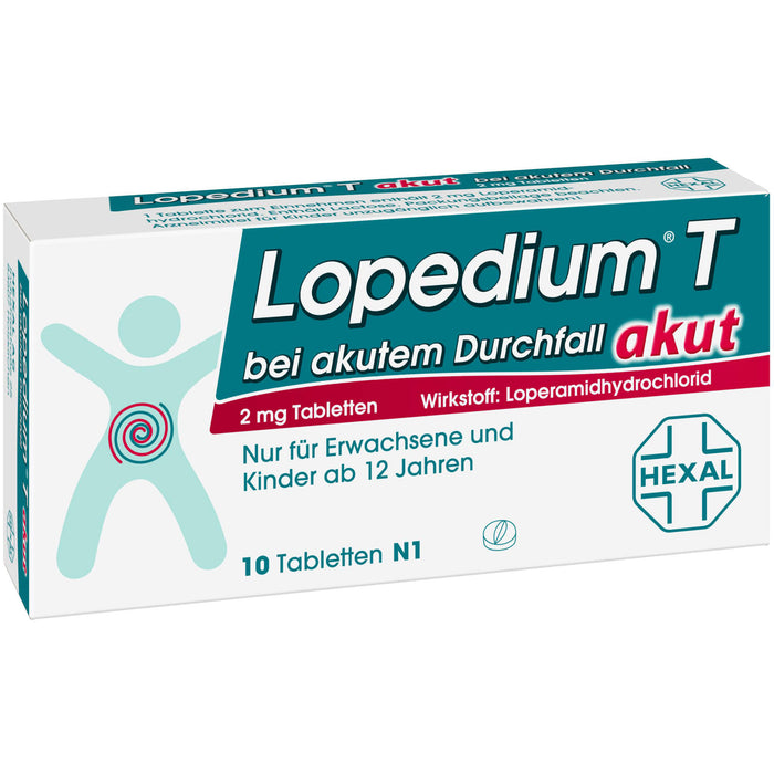 Lopedium T akut bei akutem Durchfall, 10 pcs. Tablets