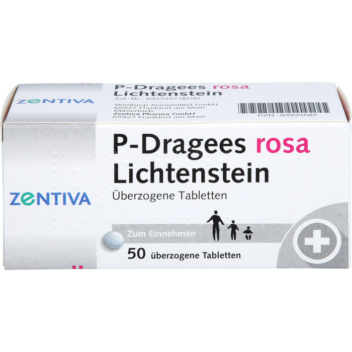 P-Dragees rosa Lichtenstein Tabletten, 50 pcs. Tablets