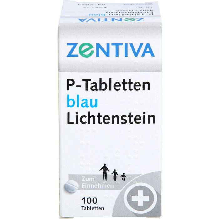 P-Tabletten blau Lichtenstein, 100 pcs. Tablets