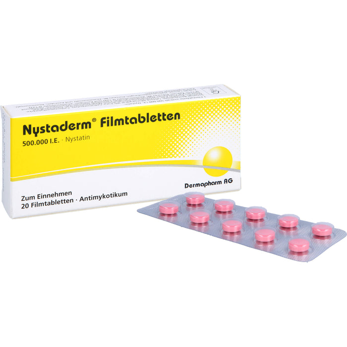 Nystaderm Filmtabletten Antimykotikum, 20 pc Tablettes