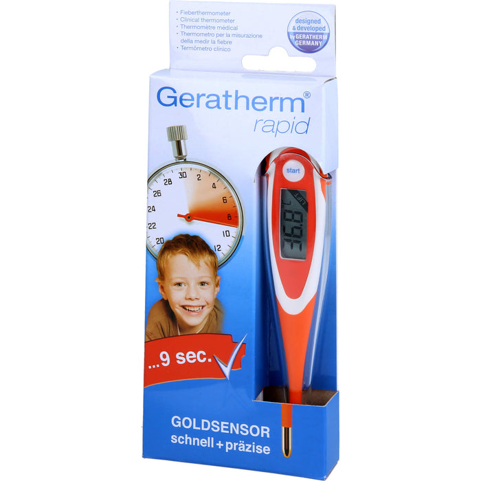 Geratherm rapid Fieberthermometer digital mit Goldsensor, 1 pcs. clinical thermometer