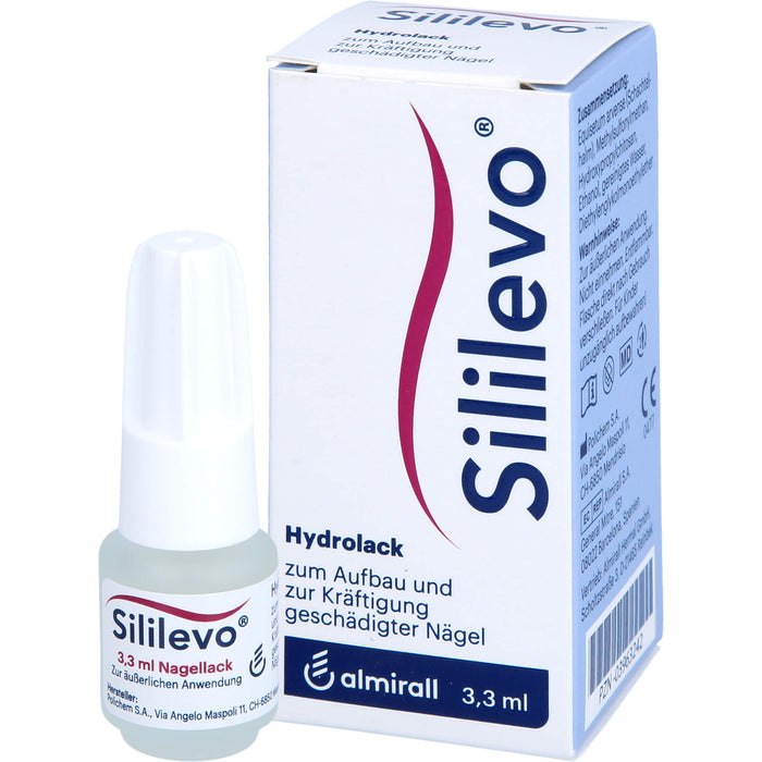 Sililevo Hydrolack  zum Aufbau und zur Kräftigung  geschädigter Nägel, 3.3 ml Lösung