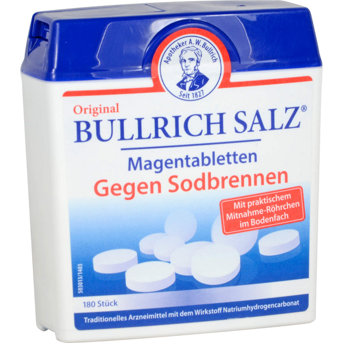 Original Bullrich Salz Magentabletten gegen Sodbrennen, 180 pcs. Tablets