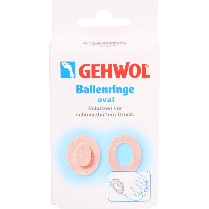 GEHWOL Ballenringe oval schützen vor schmerzhaftem Druck, 5 pc Pansement