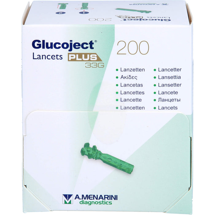 Glucoject Lancets PLUS 33G, 200 St LAN