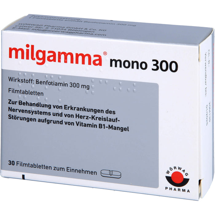 milgamma mono 300 Filmtabletten, 30 pc Tablettes