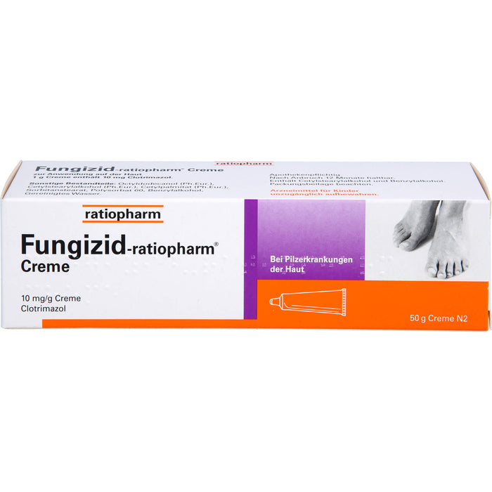 Fungizid-ratiopharm Creme bei Pilzerkrankungen der Haut, 50 g Cream