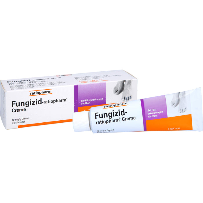 Fungizid-ratiopharm Creme bei Pilzerkrankungen der Haut, 50 g Creme