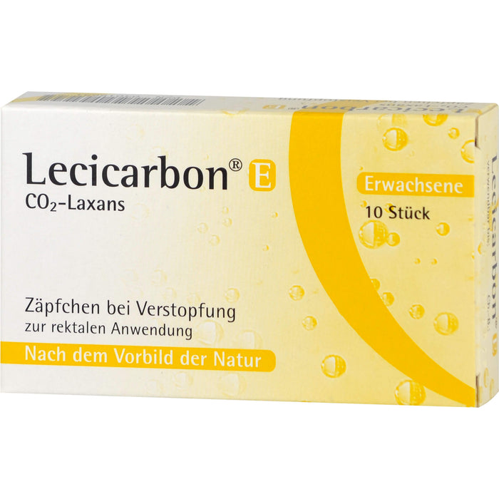 Lecicarbon E CO2-Laxans (Zäpfchen für Erwachsene), 10 pc Suppositoires