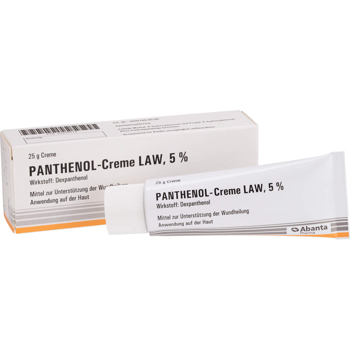 Panthenol-Creme LAW 5 % zur Unterstützung der Wundheilung, 25 g Cream