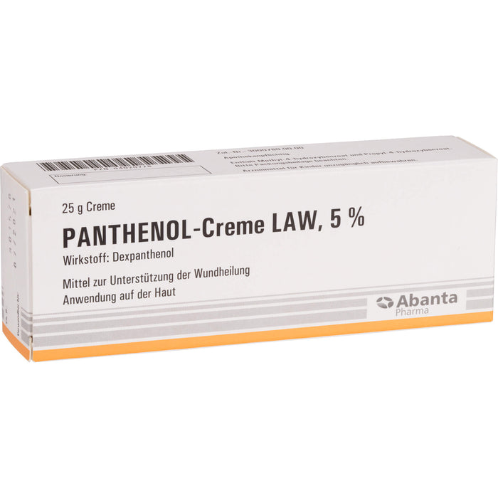 Panthenol-Creme LAW 5 % zur Unterstützung der Wundheilung, 25 g Crème