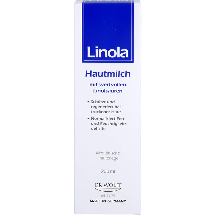 Linola Hautmilch mit wertvollen Linolsäuren, 200 ml Cream