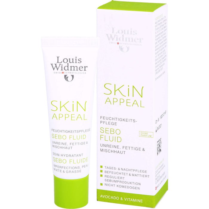 Louis Widmer Skin Appeal Sebo Fluid Feuchtigkeitspflege, 30 ml Cream