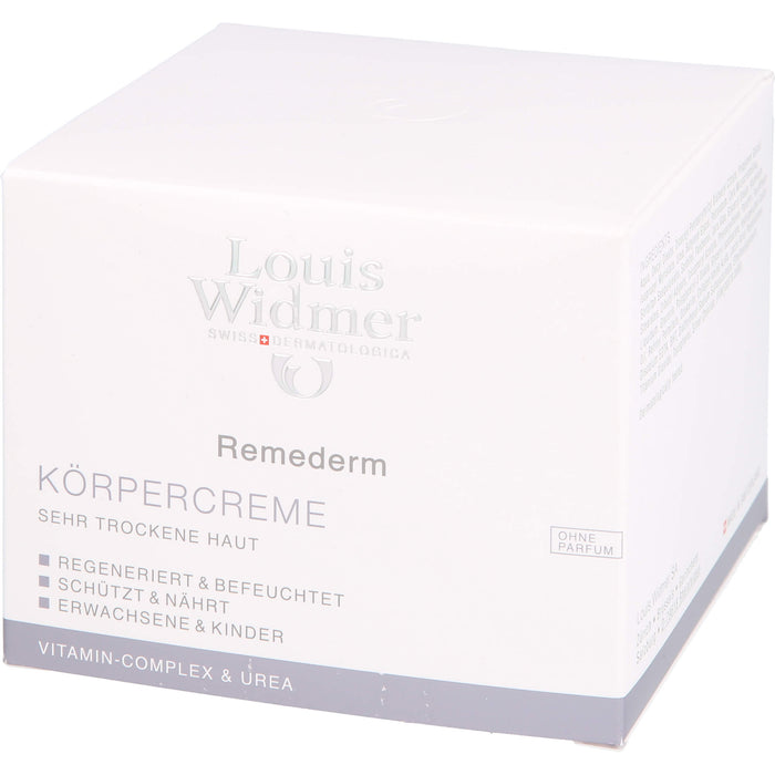 Louis Widmer Remederm Körpercreme unparfümiert, 250 ml Crème