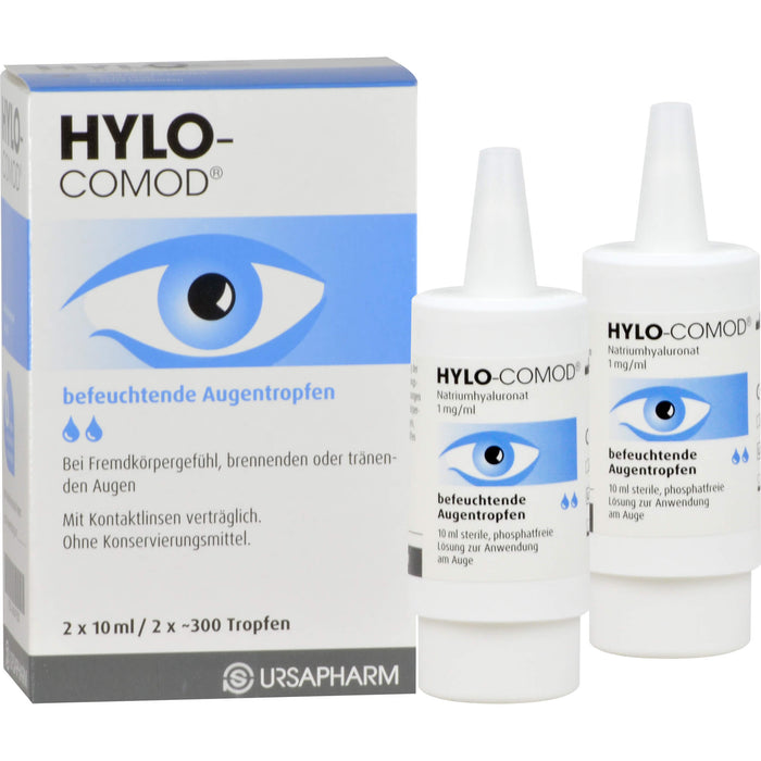 HYLO COMOD befeuchtende Augentropfen, 20 ml Lösung