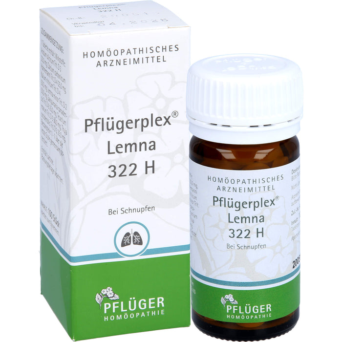 Pflügerplex Lemna 322H Tabletten bei Erkrankungen der Atemorgane, 100 St. Tabletten