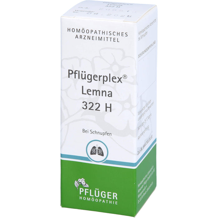 Pflügerplex Lemna 322H Tabletten bei Erkrankungen der Atemorgane, 100 pc Tablettes