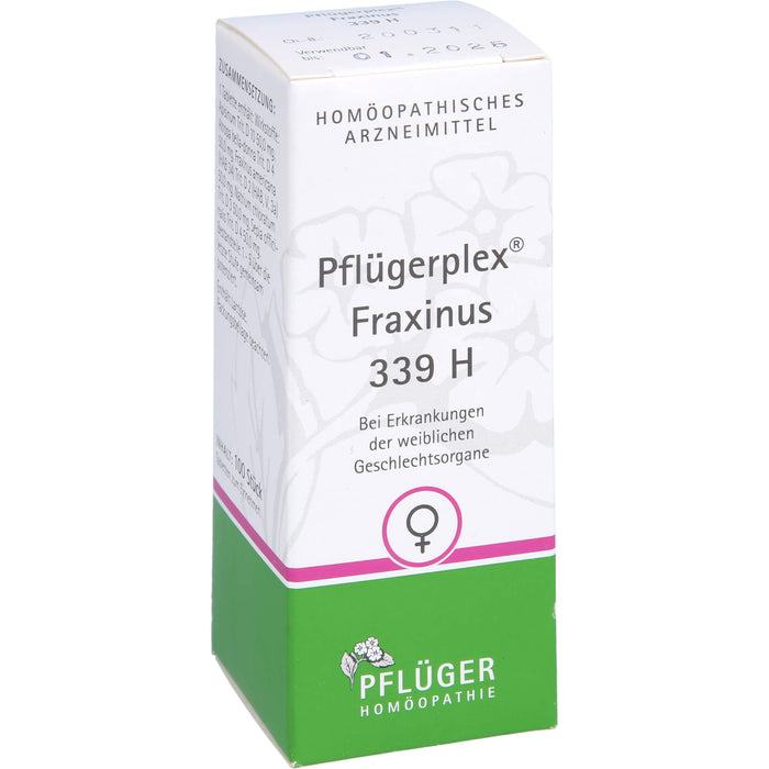 Pflügerplex Fraxinus 339 H Tabletten bei Erkrankungen der weiblichen Geschlechtsorgane, 100 pc Tablettes