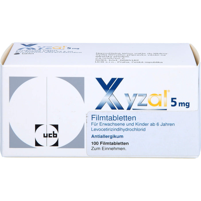 XYZALL 5 mg Filmtabletten Antiallergikum, 100 St. Tabletten