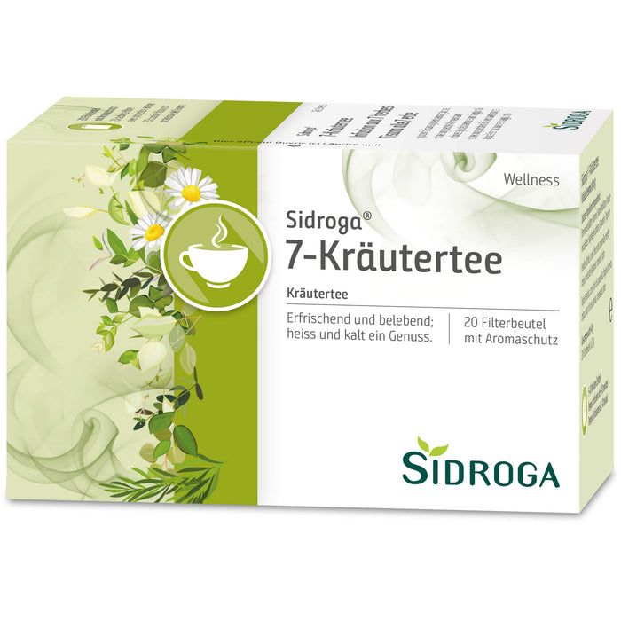 Sidroga Wellness 7-Kräutertee, 20 pc Sac filtrant