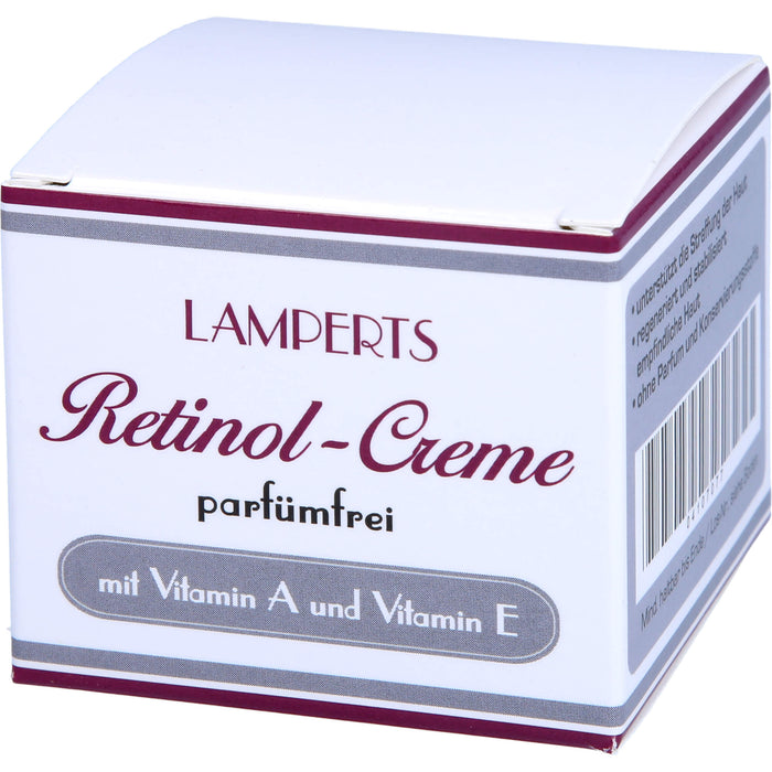 Retinol Creme parfümfrei Lamperts, 50 ml Crème