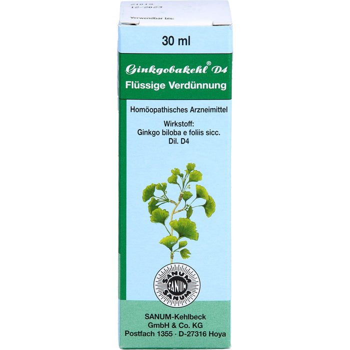 Ginkgobakehl D4 Tropfen, 30 ml TRO