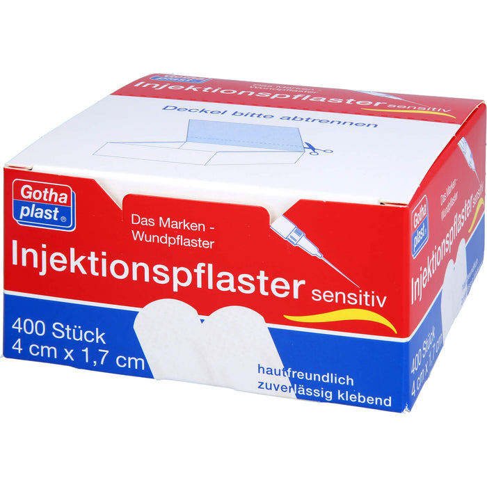 Gothaplast Injektionspflaster sensitiv 4 x 1,7 cm, 400 St. Pflaster