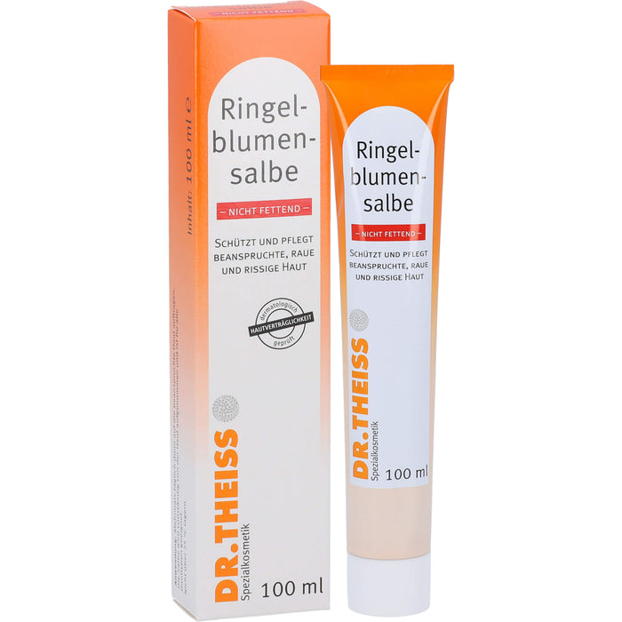 Dr.Theiss Ringelblumen Salbe, schützt und pflegt beanspruchte, raue und rissige Haut, 100 ml Salbe