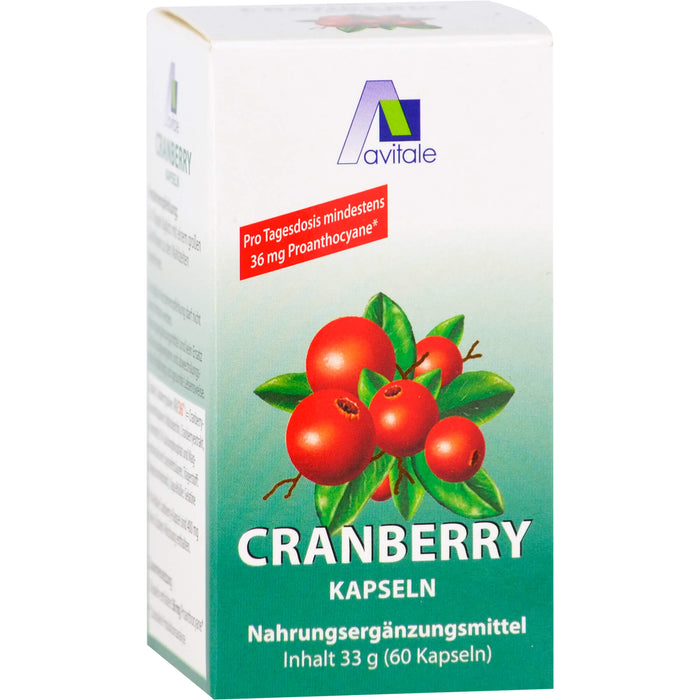 Avitale Cranberry Kapseln 400mg, 60 St. Kapseln