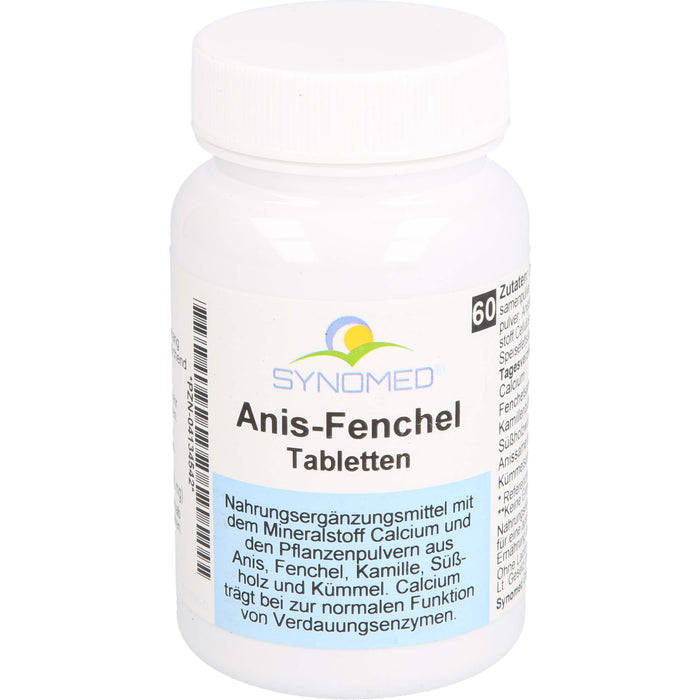 SYNOMED Anis-Fenchel Tabletten, 60 pcs. Tablets