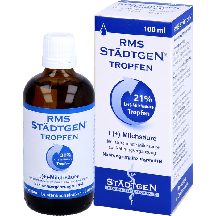 RMS STÄDTGEN Tropfen L(+)-Milchsäure, 100 ml Lösung