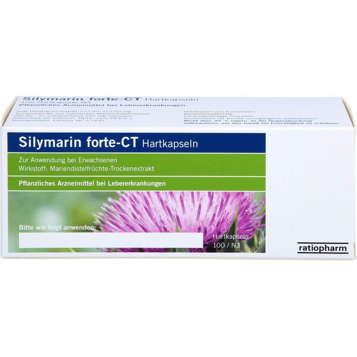 Silymarin forte-CT Hartkapseln, 100 St. Kapseln