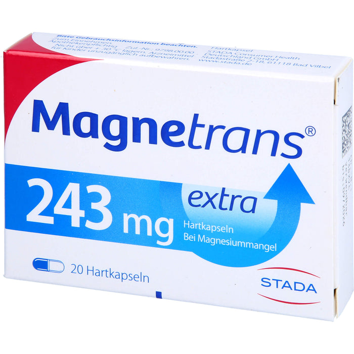 Magnetrans extra 243 mg Hartkapseln bei Magnesiummangel, 20 pcs. Capsules