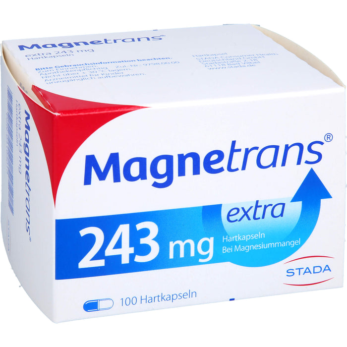 Magnetrans extra 243 mg Hartkapseln bei Magnesiummangel, 100 pcs. Capsules