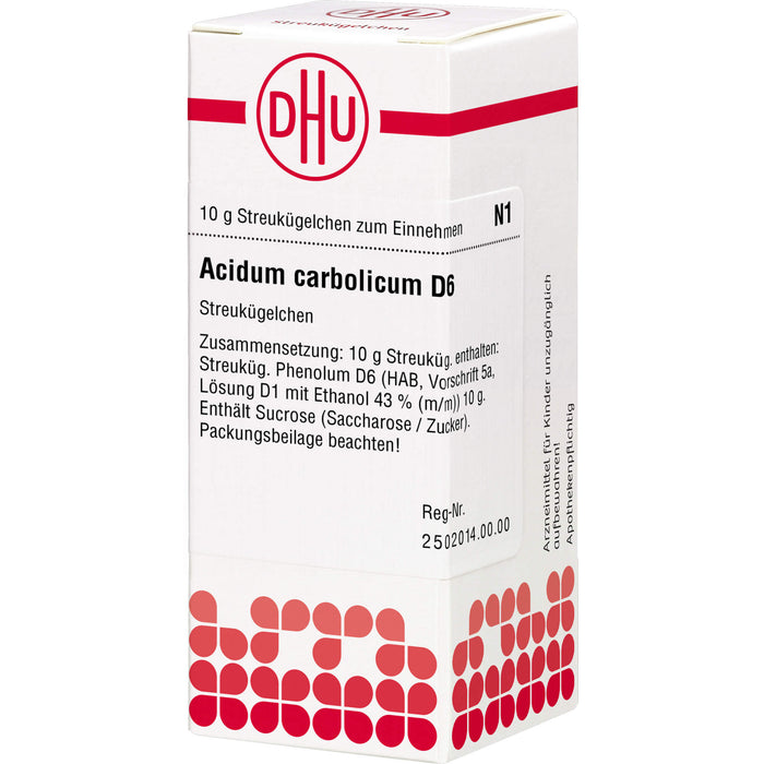 DHU Acidum carbolicum D6 Streukügelchen, 10 g Globules