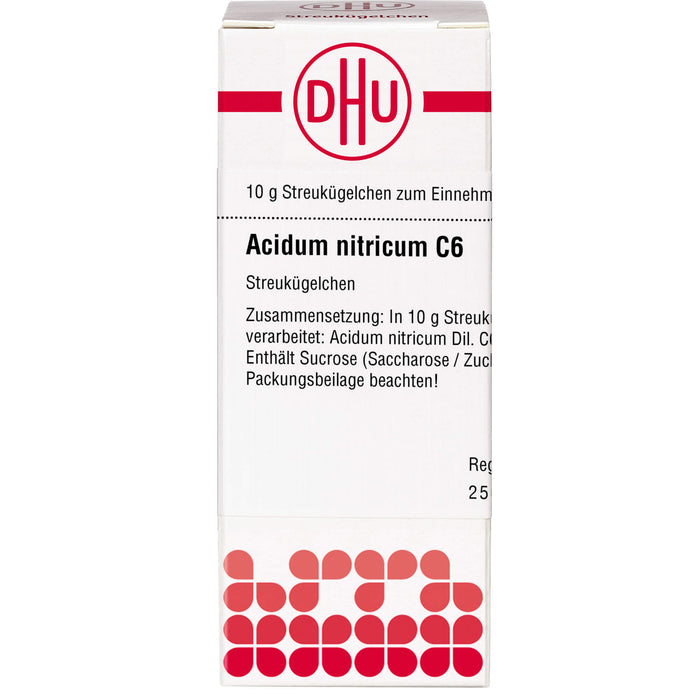 DHU Acidum nitricum C6 Streukügelchen, 10 g Globules