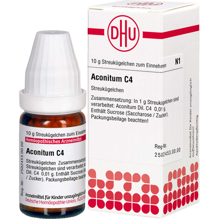 DHU Aconitum C4 Streukügelchen, 10 g Globules