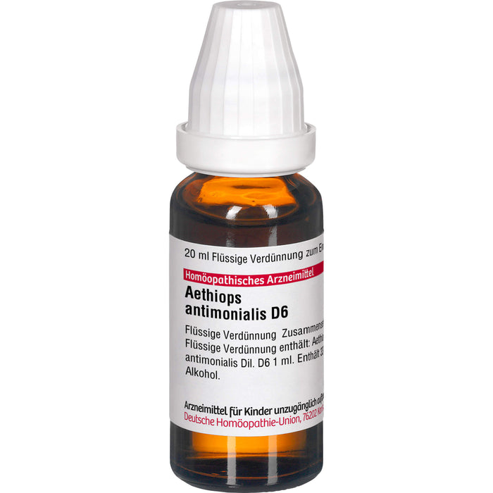 Aethiops antimonialis D6 DHU Dilution, 20 ml Lösung