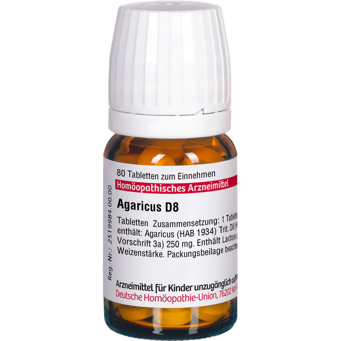 Agaricus D8 DHU Tabletten, 80 St. Tabletten