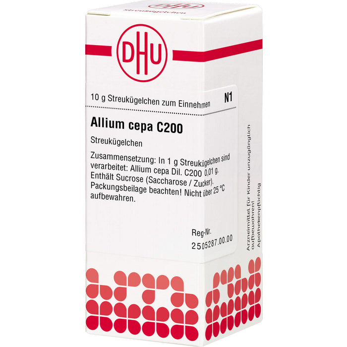 DHU Allium cepa C200 Streukügelchen, 10 g Globules