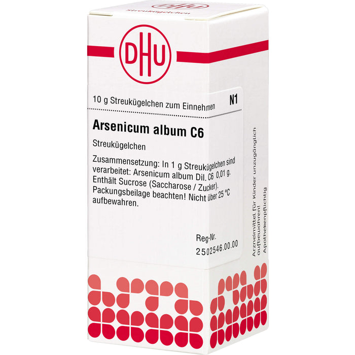 DHU Arsenicum album C6 Streukügelchen, 10 g Globules