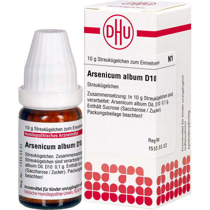 DHU Arsenicum album D10 Streukügelchen, 10 g Globules