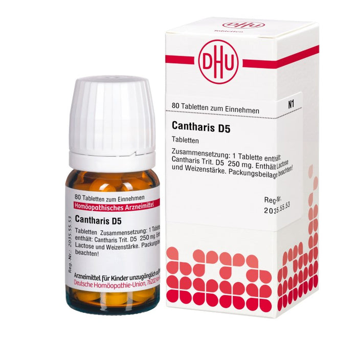 DHU Cantharis D5 Tabletten, 80 pc Tablettes